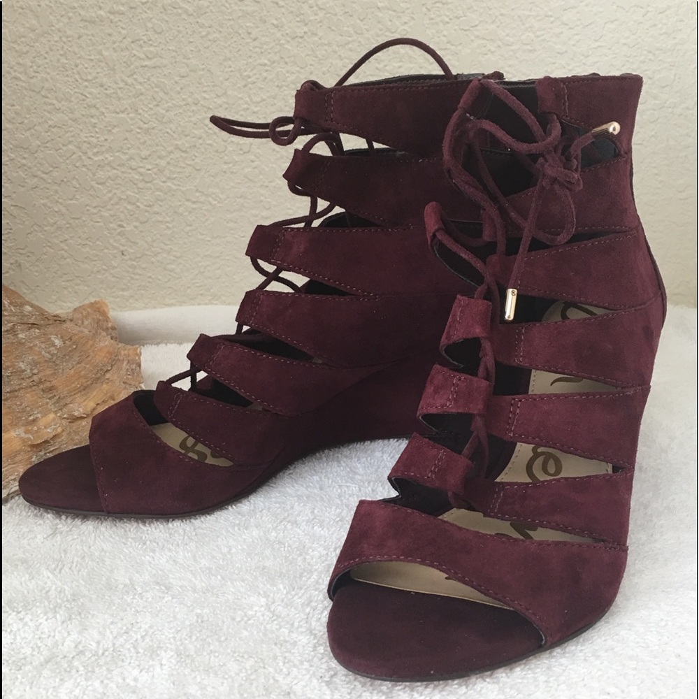 Sam Edelman “Santina” Gladiator Wedge Sandals